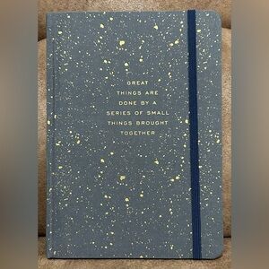 Navy Blue & Gold Splatter Notebook/ Journal